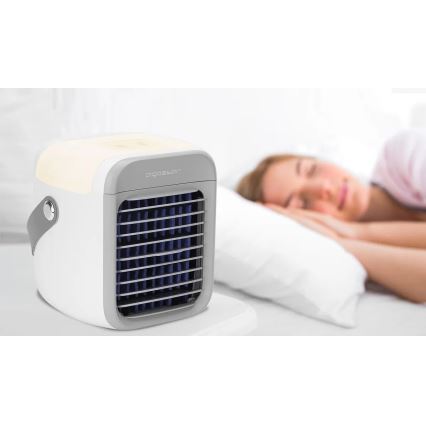 Aigostar - Tragbarer Luftkühler 8W/5V weiß
