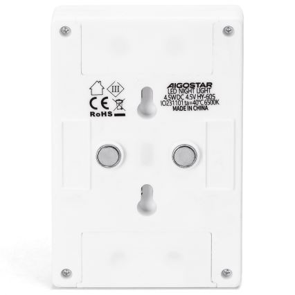Aigostar - Tragbares LED-Nachtlicht LED/3xAAA 6500K