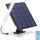 Aigostar - Tube à intensité variable avec panneau solaire LED/3,2V 3000K/4000K/6500K IP65 5000 mAh + Télécommande