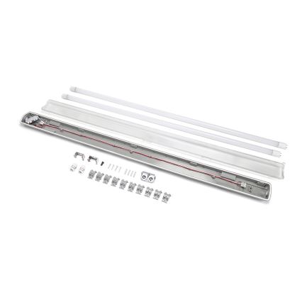 Aigostar - Tube fluorescent industriel LED 2xG13/18W/230V 4000K 127,6 cm IP65