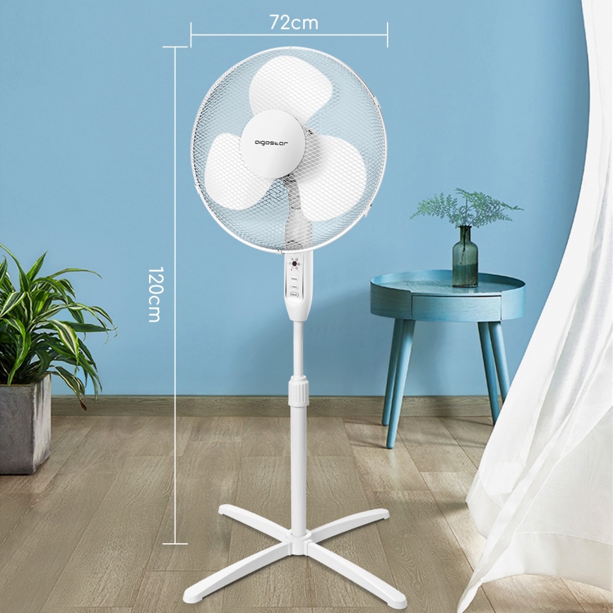 Aigostar - Turmventilator 40W/230V 120 cm weiß