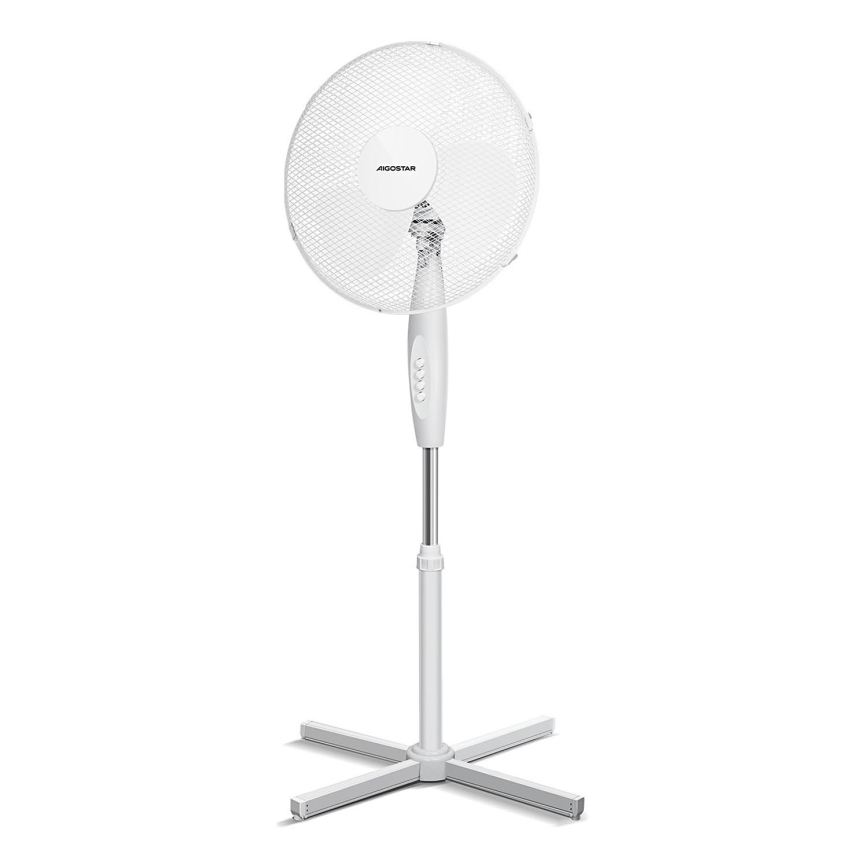 Aigostar - Turmventilator 45W/230V 125 cm weiß