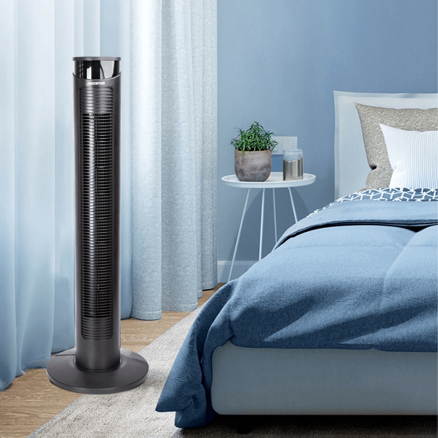 Aigostar - Turmventilator 45W/230V schwarz + FB