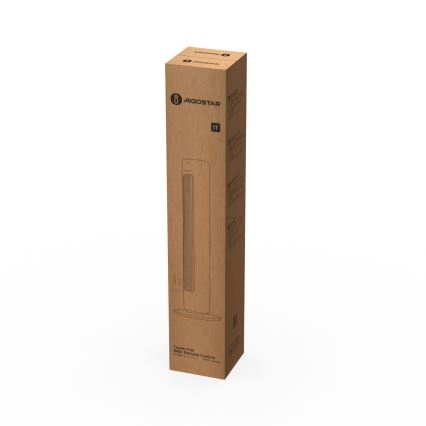Aigostar - Turmventilator 50W/230V weiß + Fernbedienung