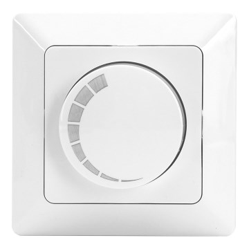 Aigostar - Variateur d'intensité lumineuse rotatif 110W/230V blanc