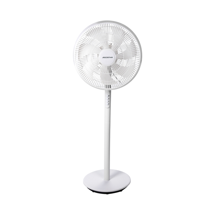 Aigostar - Ventilateur colonne 45W/230V 110 cm blanc
