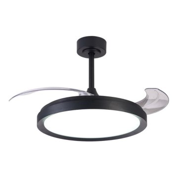 Aigostar - Ventilateur de plafond à intensité variable LED/50W/230V 2700-6500K 106cm noir + télécommande