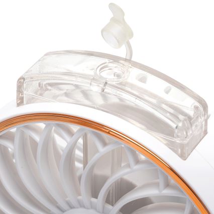 Aigostar - Ventilateur de poche rechargeable 5W/5V 2400mAh USB blanc