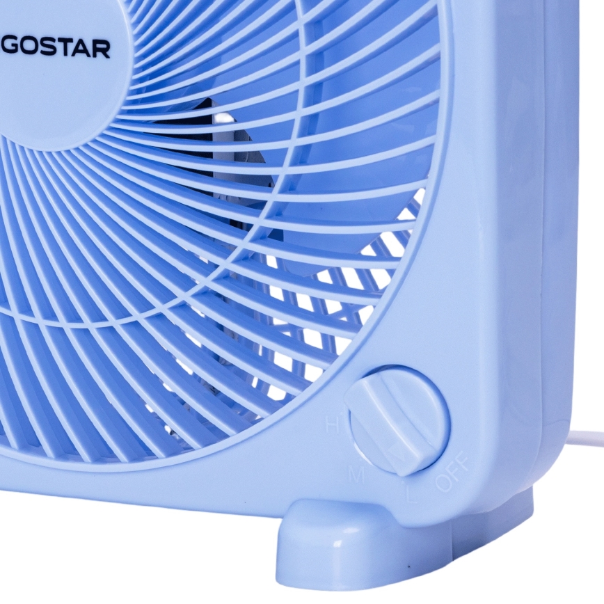 Aigostar - Ventilateur de table 30 W / 230 V, bleu