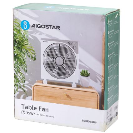Aigostar - Ventilateur de table 35W/230V