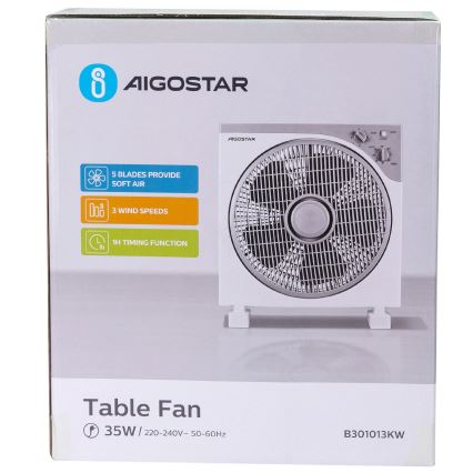 Aigostar - Ventilateur de table 35W/230V