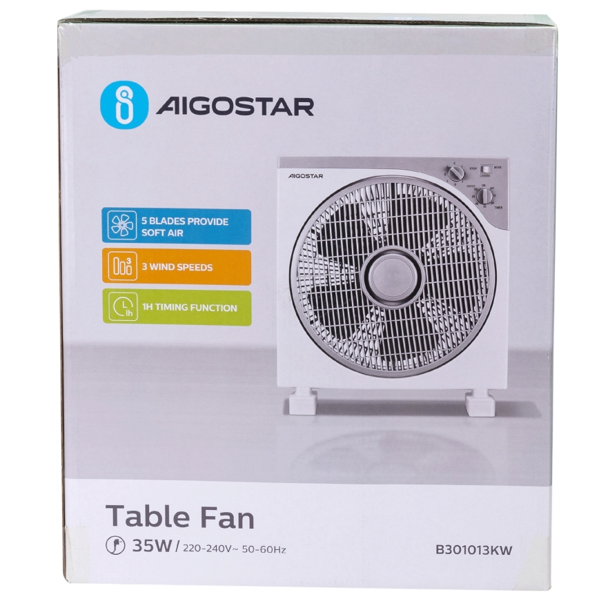Aigostar - Ventilateur de table 35W/230V
