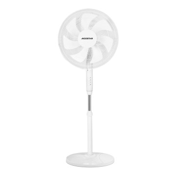 Aigostar - Ventilateur sur pied 60W/230V blanc