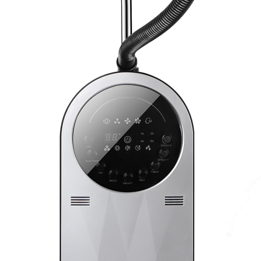 Aigostar - Ventilateur sur pied avec brumisateur MIST 95W/230V + télécommande