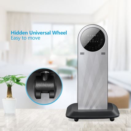 Aigostar - Ventilateur sur pied avec brumisateur MIST 95W/230V + télécommande