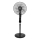 Aigostar - Ventilatore a piantana 50W/230V, 130 cm, nero + telecomando