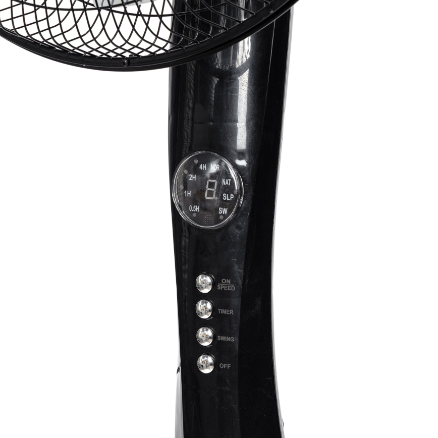 Aigostar - Ventilatore a piantana 50W/230V, 130 cm, nero + telecomando