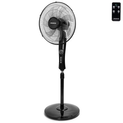 Aigostar - Ventilatore a piantana 50W/230V, 130 cm, nero + telecomando