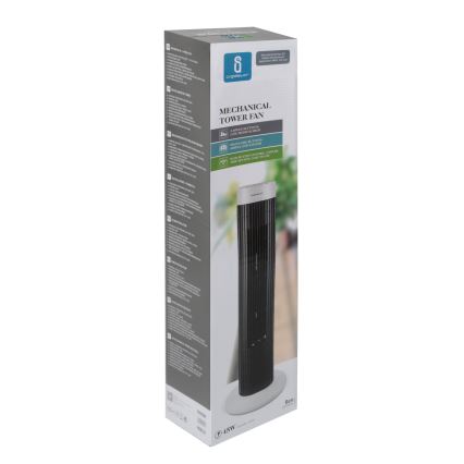 Aigostar - Ventilatore a torre 45W/230V nero/bianco