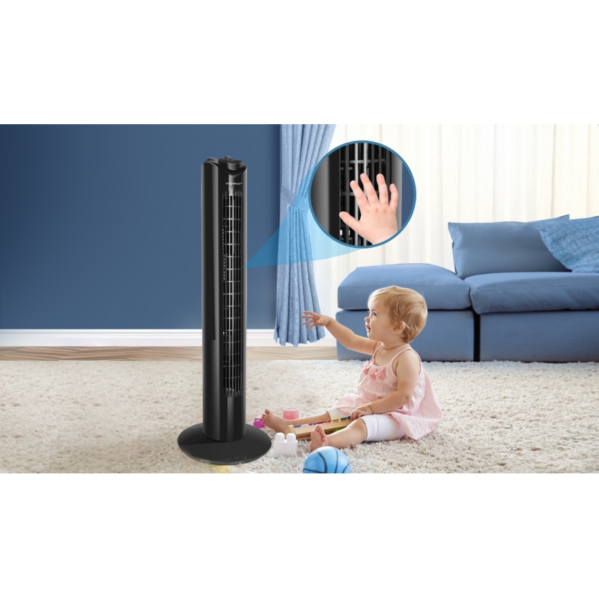 Aigostar - Ventilatore a torre 45W/230V nero