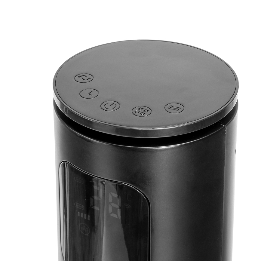 Aigostar - Ventilatore a torre 50W/230V nero Wi-Fi + telecomando