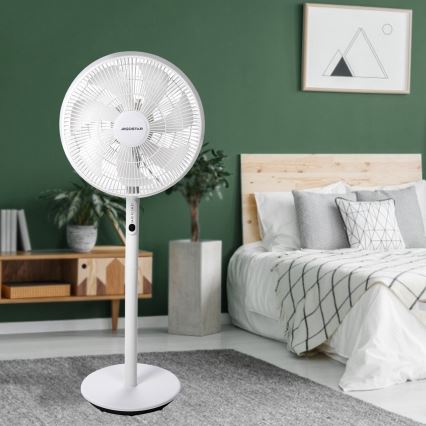 Aigostar - Ventilatore con supporto 45W/230V bianco + telecomando