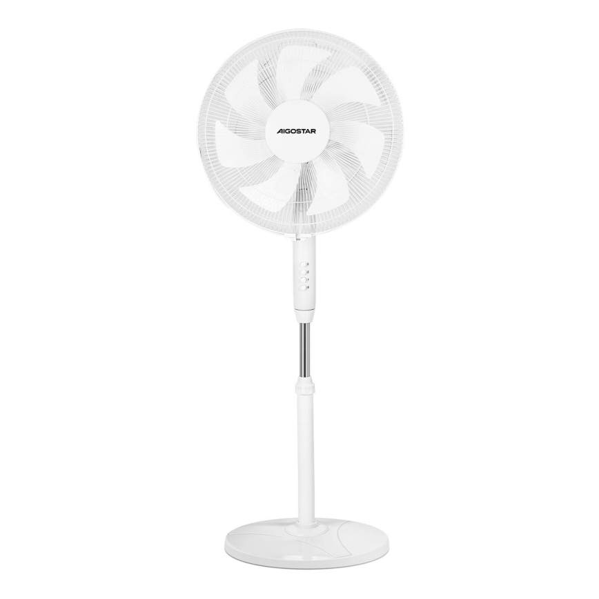 Aigostar - Ventilatore con supporto 60W/230V bianco