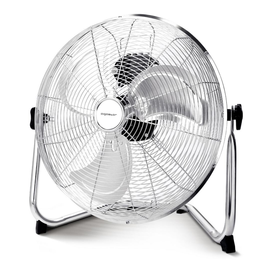 Aigostar - Ventilatore da pavimento 60W/230V 44,5 cm cromo lucido