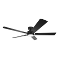 Aigostar - Ventilatore da soffitto dimmerabile a LED/20W/230V 2700-6500K 132cm nero + telecomando