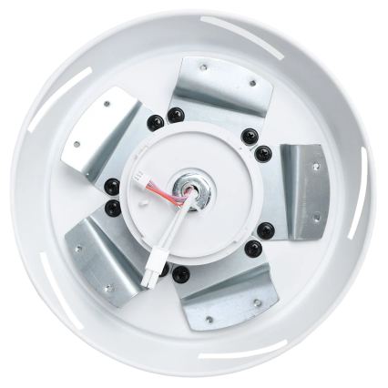 Aigostar - Ventilatore da soffitto dimmerabile a LED LED/20W/230V 2700-6500K 132cm bianco/beige + telecomando