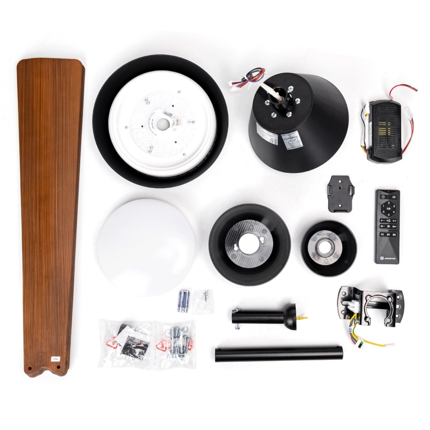 Aigostar - Ventilatore da soffitto dimmerabile a LED LED/24W/230V 2700-6500K 132cm + telecomando