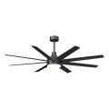 Aigostar - Ventilatore da soffitto dimmerabile a LED LED/24W/230V 2700-6500K 165cm nero + telecomando