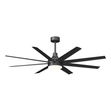 Aigostar - Ventilatore da soffitto dimmerabile a LED LED/24W/230V 2700-6500K 165cm nero + telecomando