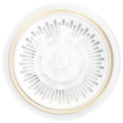 Aigostar - Ventilatore da soffitto dimmerabile a LED LED/40W/230V 2700/4000/6500K diametro 50 cm + telecomando bianco