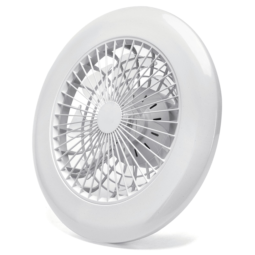 Aigostar - Ventilatore da soffitto dimmerabile a LED LED/40W/230V 2700-6500K diametro 49 cm + telecomando bianco