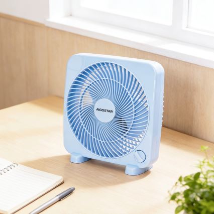 Aigostar - Ventilatore da tavolo 30W/230V blu