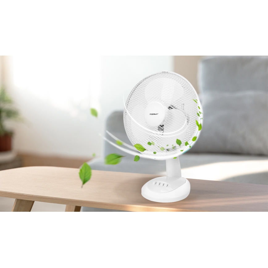 Aigostar - Ventilatore da tavolo 35W/230V 34 cm bianco