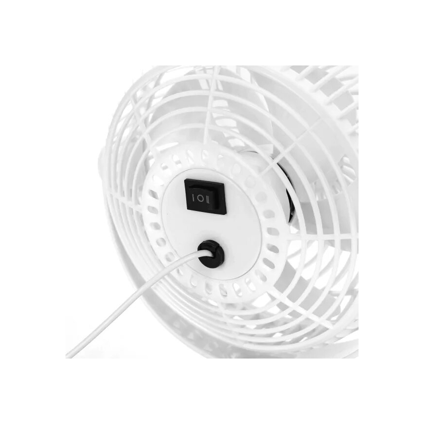 Aigostar - Ventilatore da tavolo 3W/5V bianco