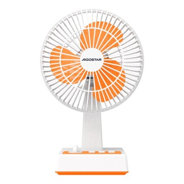 Aigostar - Ventilatore da tavolo 6W/USB