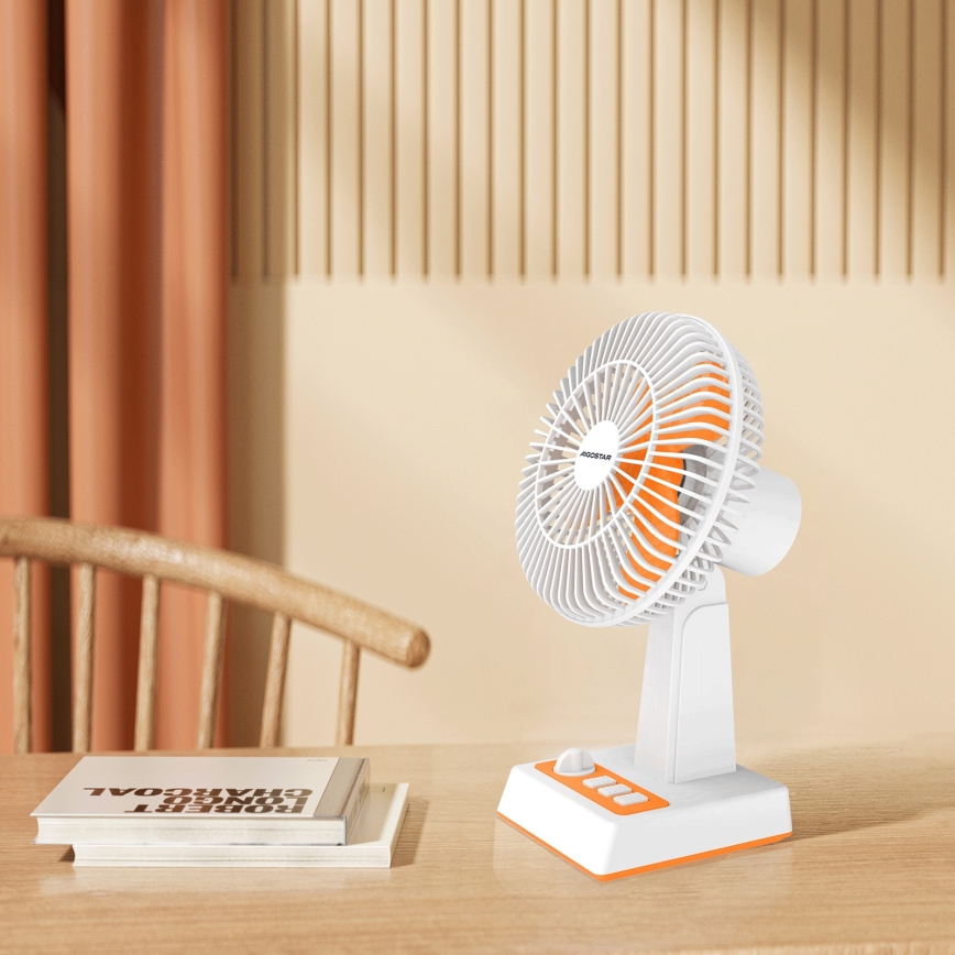Aigostar - Ventilatore da tavolo 6W/USB