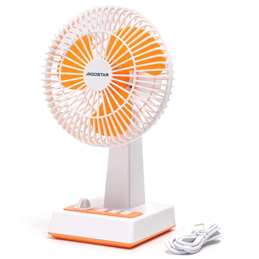 Aigostar - Ventilatore da tavolo 6W/USB