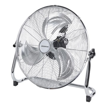 Aigostar - Ventilatore da terra 100 W/230 V Ø 54 cm cromo lucido