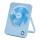 Aigostar - Ventilatore ricaricabile da tavolo 5W/5V 3600mAh USB blu