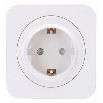 Aigostar - Wandsteckdose mit Abdeckrahmen SCHUKO 250V/16A weiß