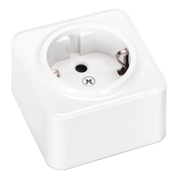 Aigostar - Wandsteckdose SCHUKO 250 V weiß