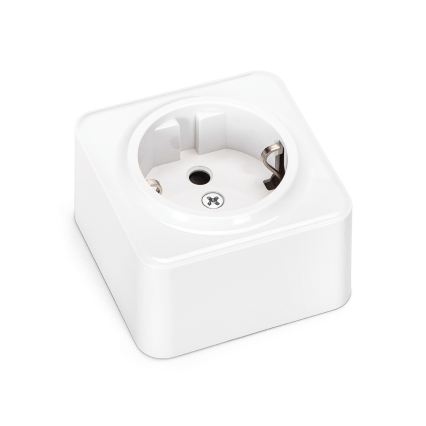 Aigostar - Wandsteckdose SCHUKO 250 V weiß