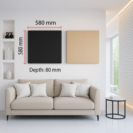 Akustikpaneel SILENCE 58x58 cm beige