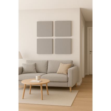 Akustikpaneel SILENCE 58x58 cm grau