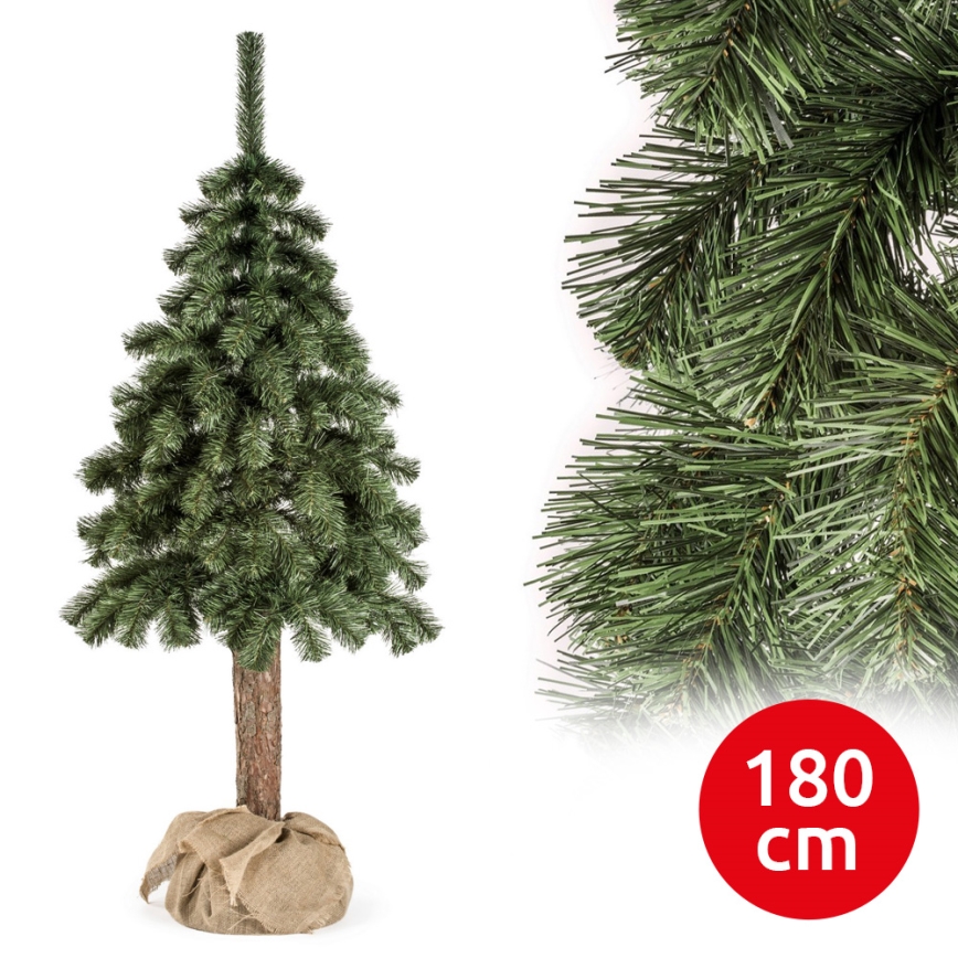 Albero di Natale su tronco NATURAL 180 cm abete