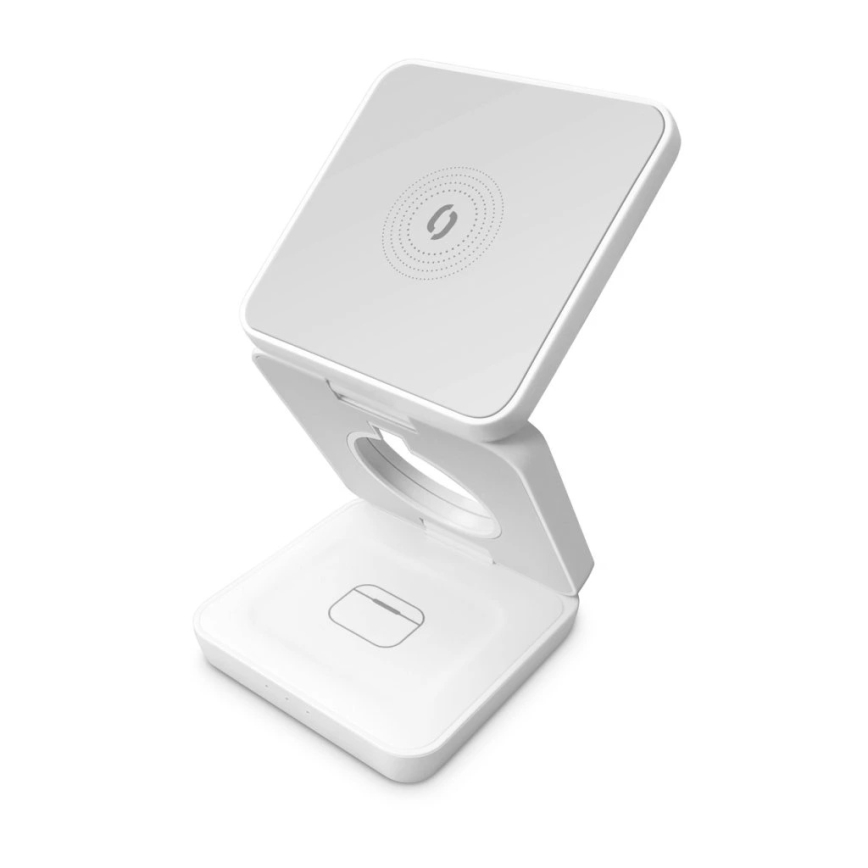 Aligator AMS09WT - Kabellose MagSafe-Ladestation 3-in-1, 15 W, weiß